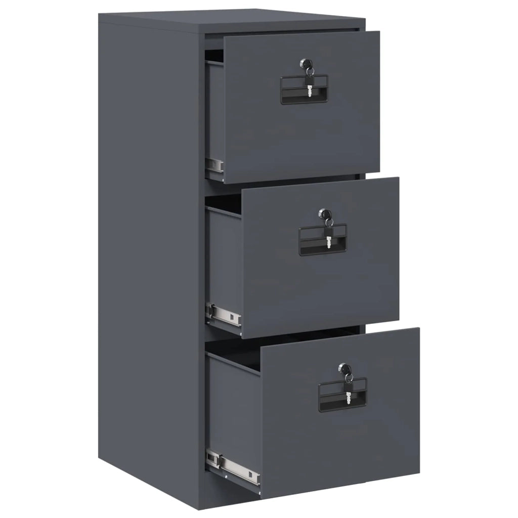 Armadio per File con cassetto Antracite 44 x 50 x 106.5 cm