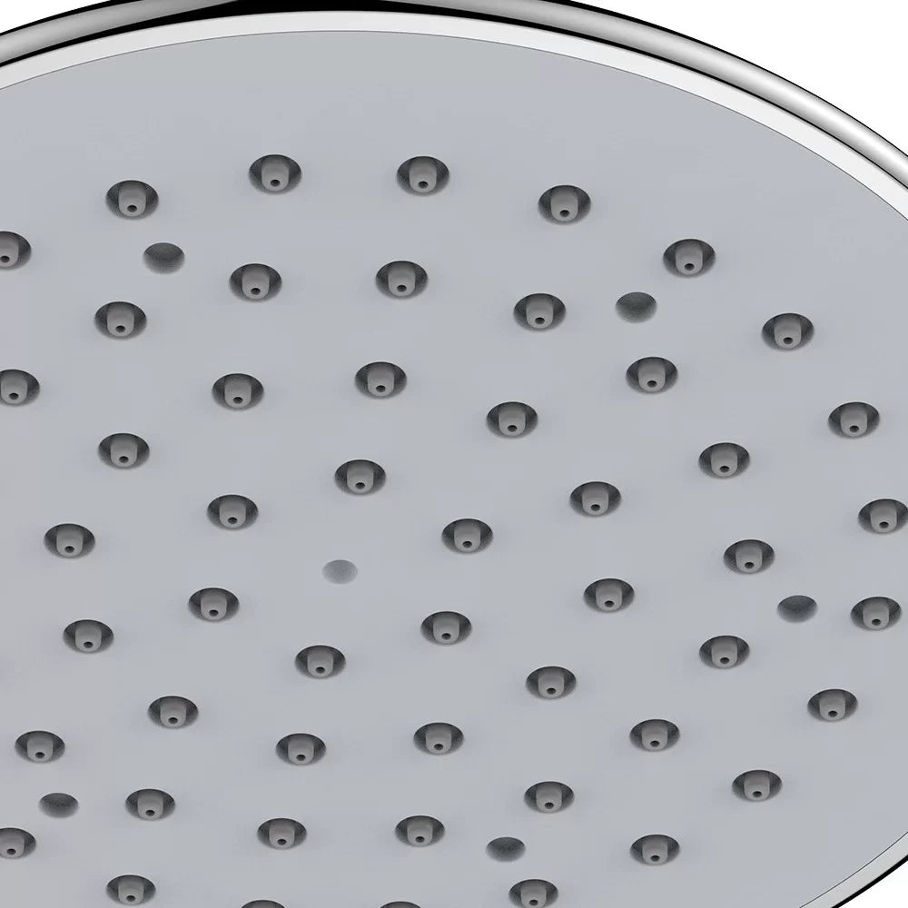 Soffione in abs cromato e grigio - Serie Icaria