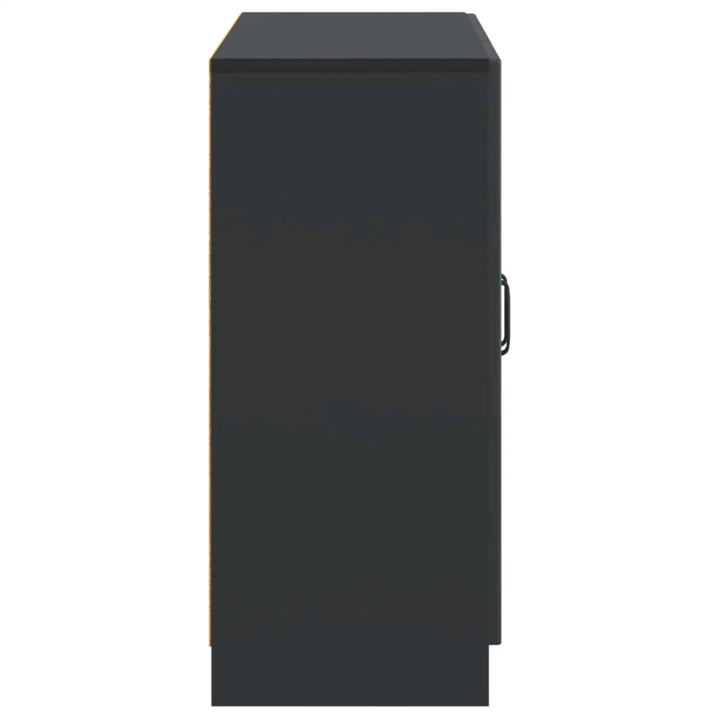 Credenza Nero 89 x 34,5 x 77 cm Legno ingegnerizzato 895796