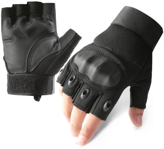 Maniche esterne tattiche per uomo e donna - Maniche senza dita - Maniche esterne per bicicletta - Adatte per sport all'aperto, motocicletta, bicicletta, allenamento, fucili di paintball, tiro, caccia, camminata - Dimensione XL