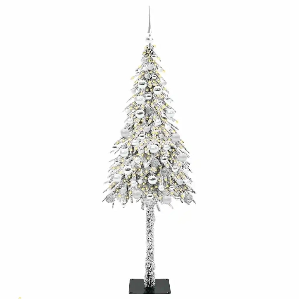 Albero di Natale con 300 LED Bianco 180 cm PE e Acciaio 3396234
