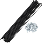 Set di Spigoli per Bicicletta 288mm - Acciaio di Carbonio - Nero - Set da 1 - Spigoli per Noleggio - Progettazione Sostenibile - Spigoli per Ruote