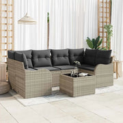Set Divano da Giardino Grigio chiaro 55 x 55 x 37 cm polyrattan 3345602