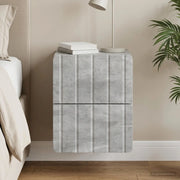 Mobiletto da notte a muro Grigio Cemento 33 x 34,5 x 43 cm 898301