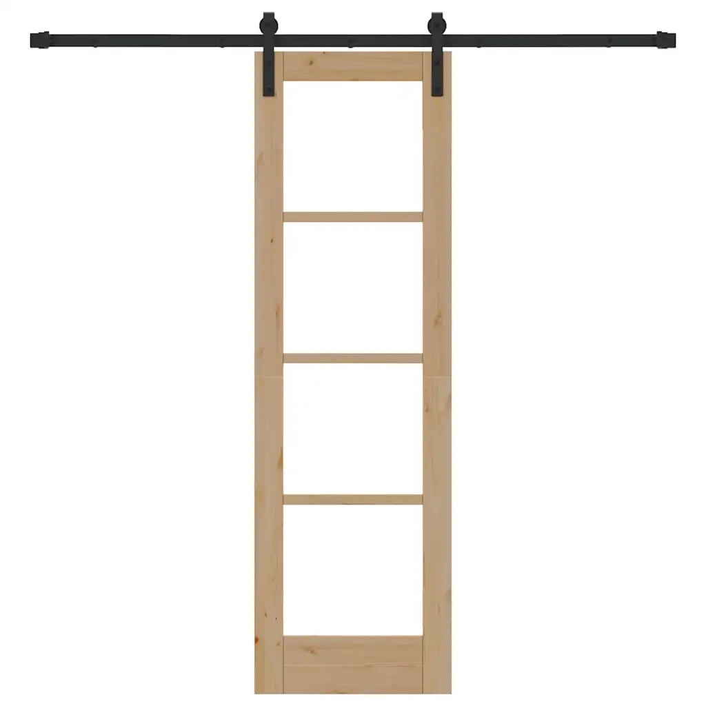 Porta scorrevole ORKDAL Naturale e Nero 61 x 198,5 cm 3331845