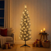 Albero di Natale Artificiale Sottile 150 cm 150 LED 3461196