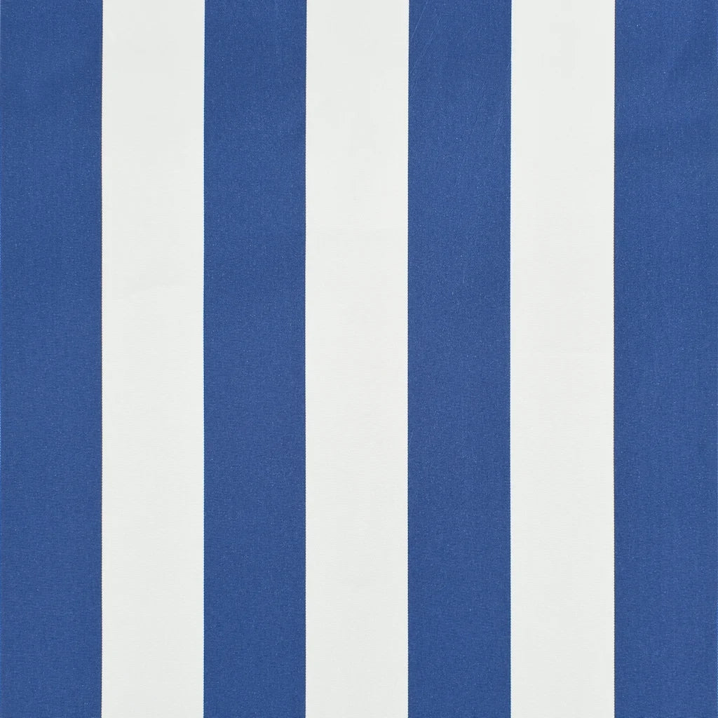 Tenda da Sole Retrattile 400x150 cm Blu e Bianco 143751