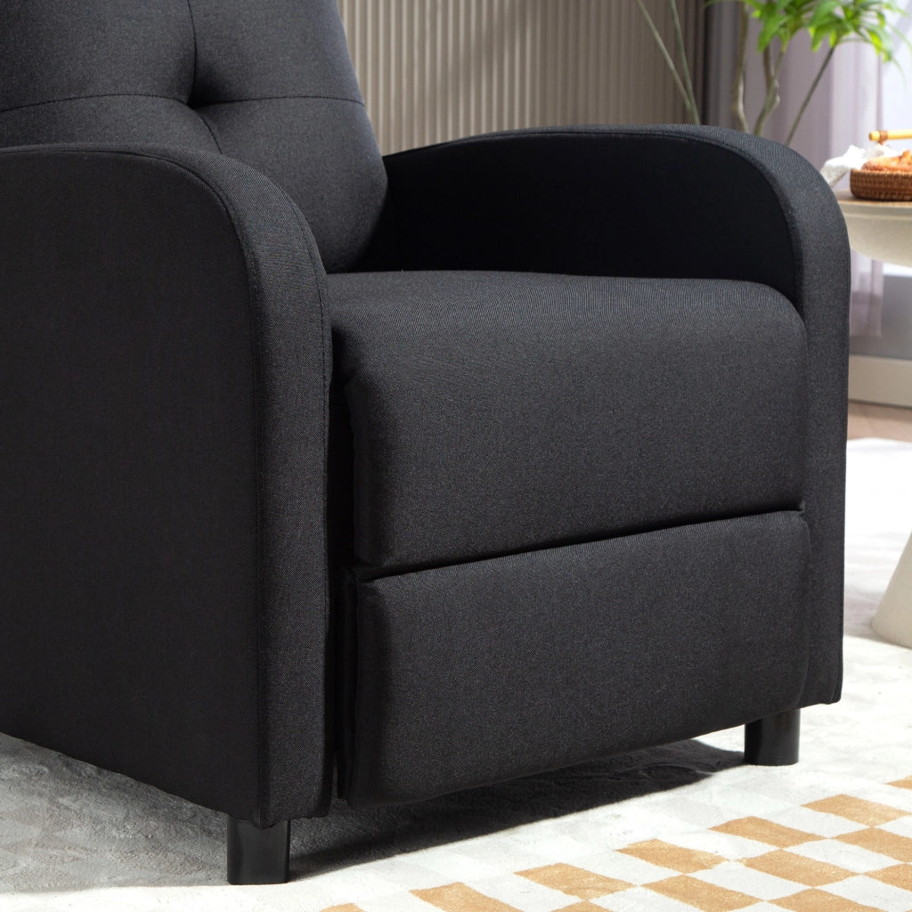 Poltrona Relax Reclinabile Massaggiante in Tessuto ¨C Zephmum ¨C Nero