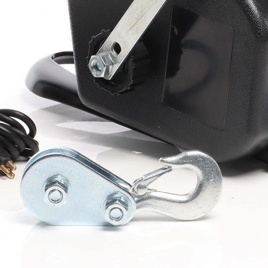 Argano elettrico a fune 12V Verricello a motore fino a 1570kg Motore 350W 1,8m/min Paranco