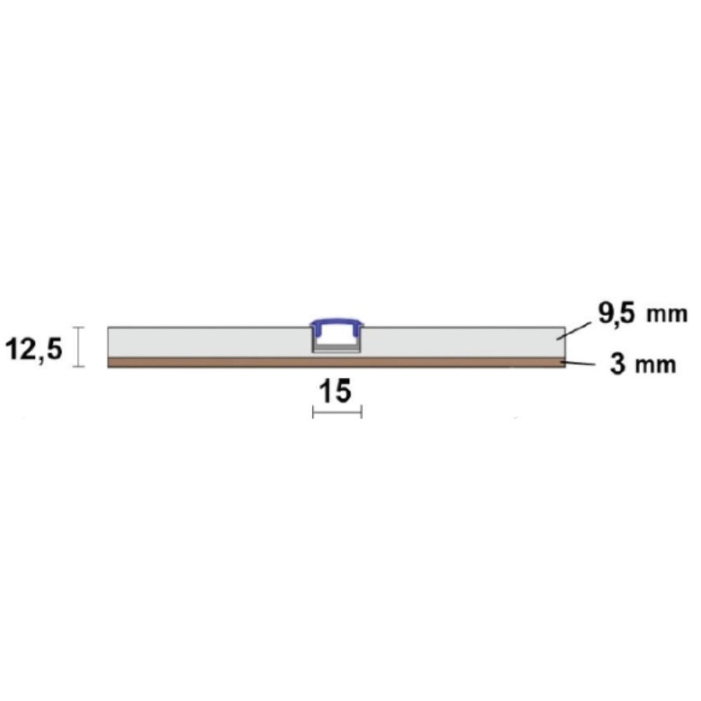 Semilavorato cartongesso fibra alluminio luce led angolo 14,5x29x29 cm 2 pezzi