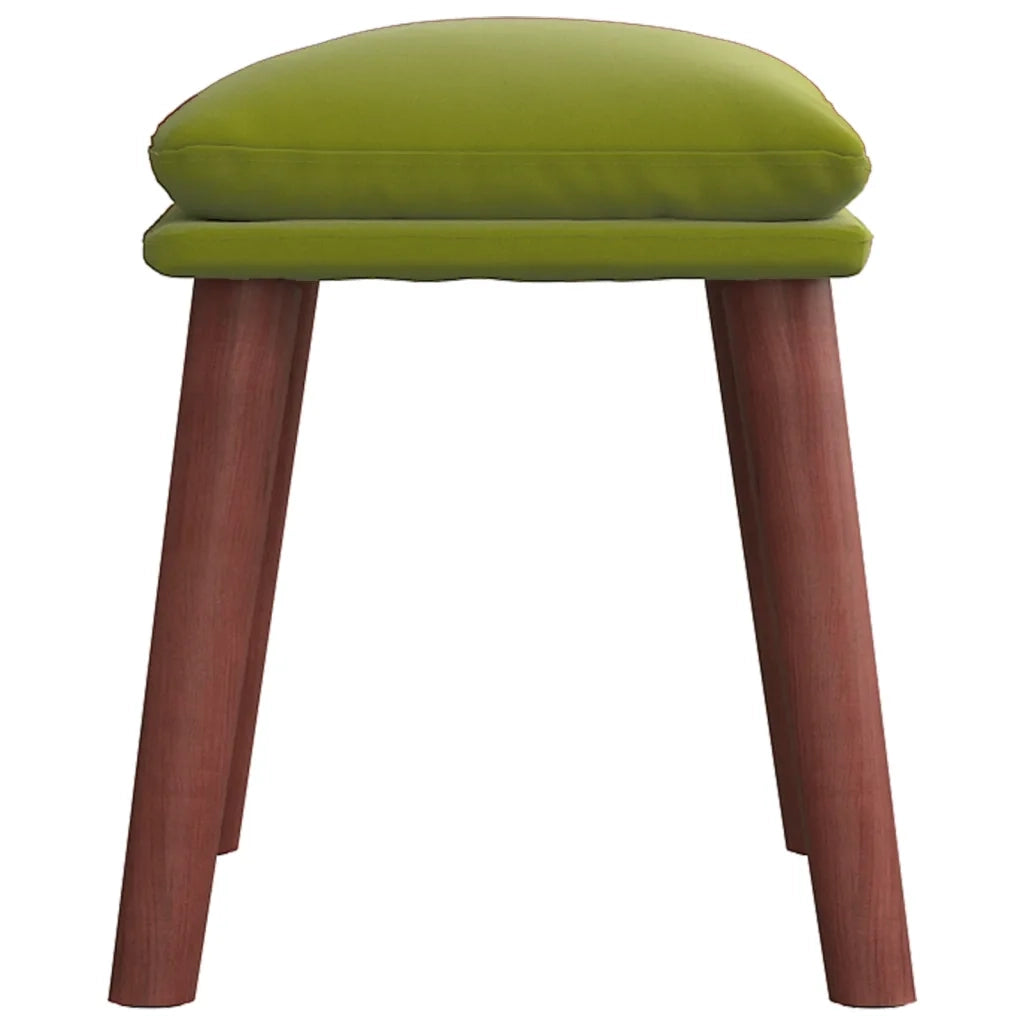 Poggiapiedi Verde Chiaro 45x29,5x35 cm in Velluto 341471