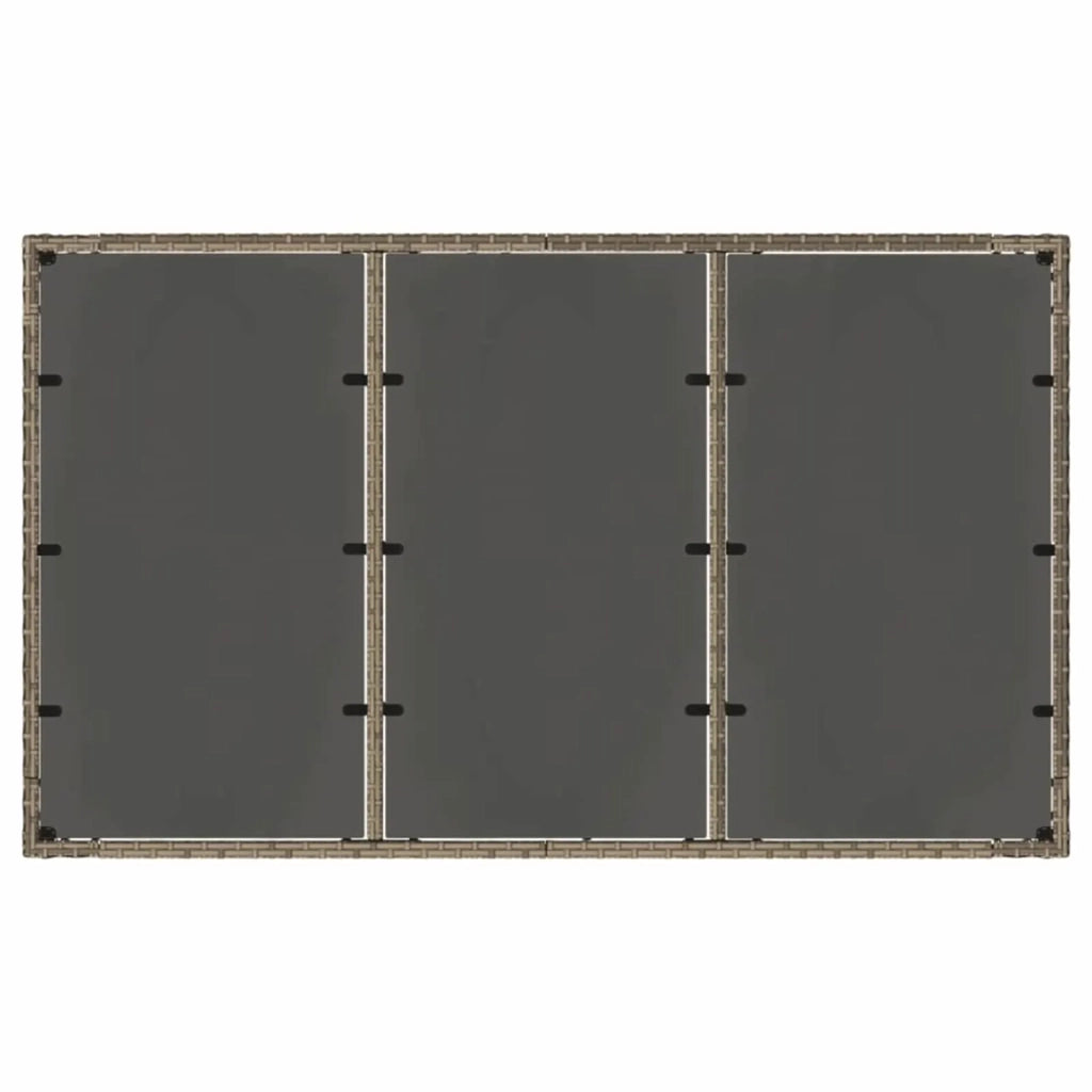 Set da pranzo per esterni 5 pz Grigio polyrattan 3448938
