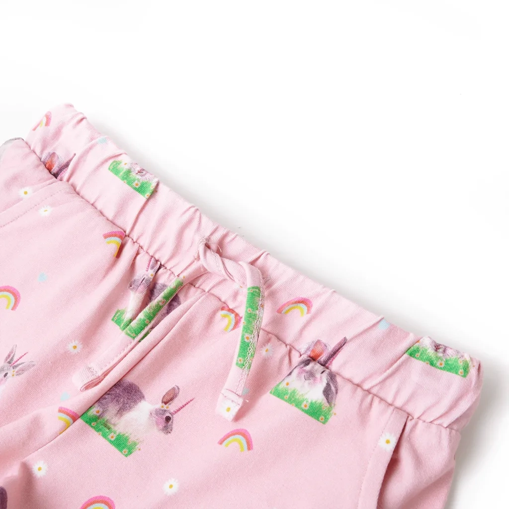 Pantaloncini per Bambini con Coulisse Rosa Chiaro 128 CFW7102293