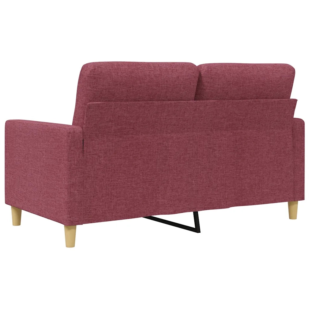 Divano a 2 Posti-Sofa 2 Posti Rosso Vino 120 cm in Tessuto 619502