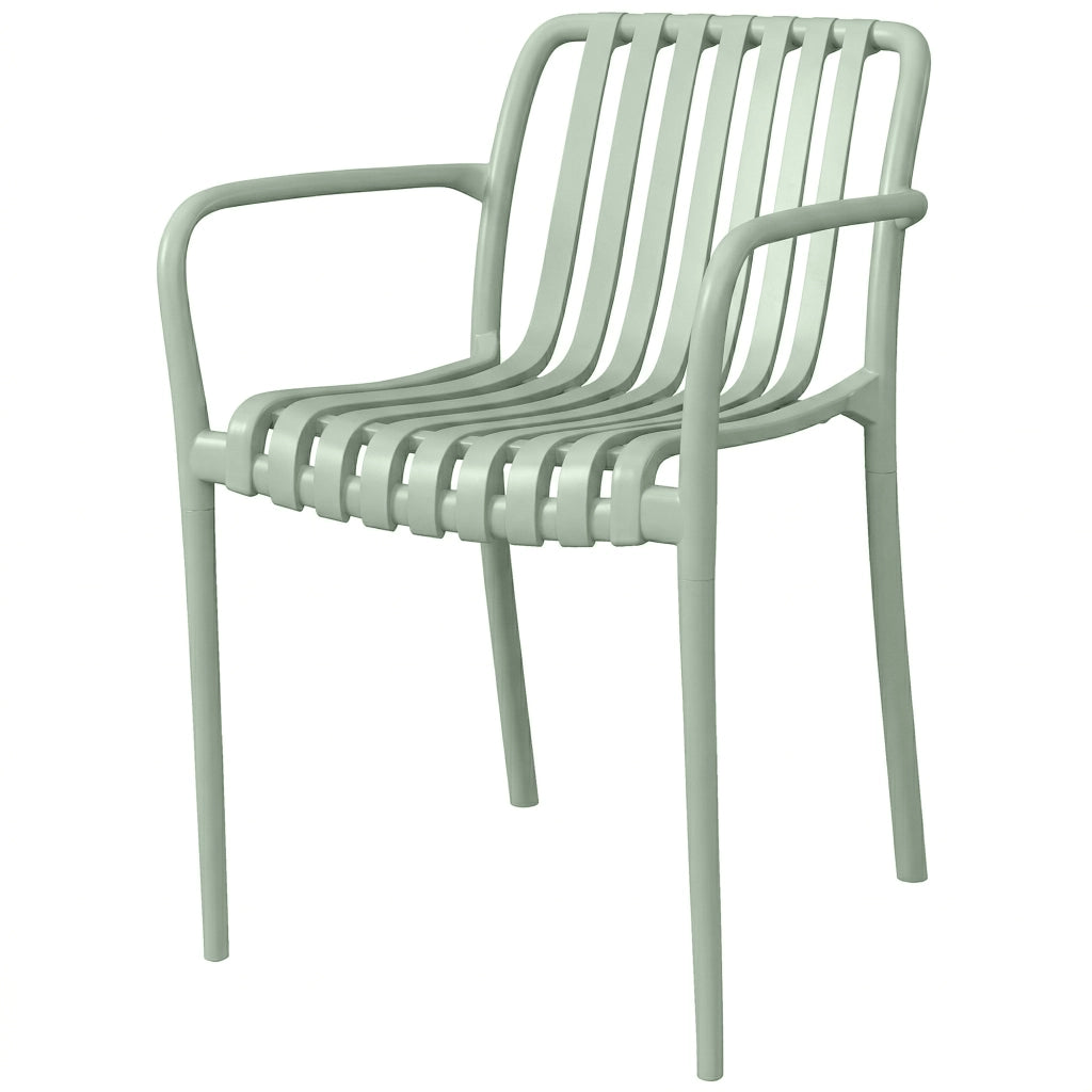 Sedia da Giardino Imbottita ¨C Minimal ¨C Grigio Verde 44x52x83 cm