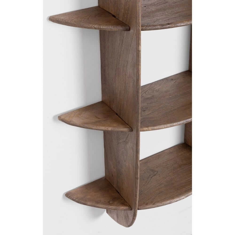 Mensola da Parete in Legno di Mango con 5 Piani - EASTWOOD