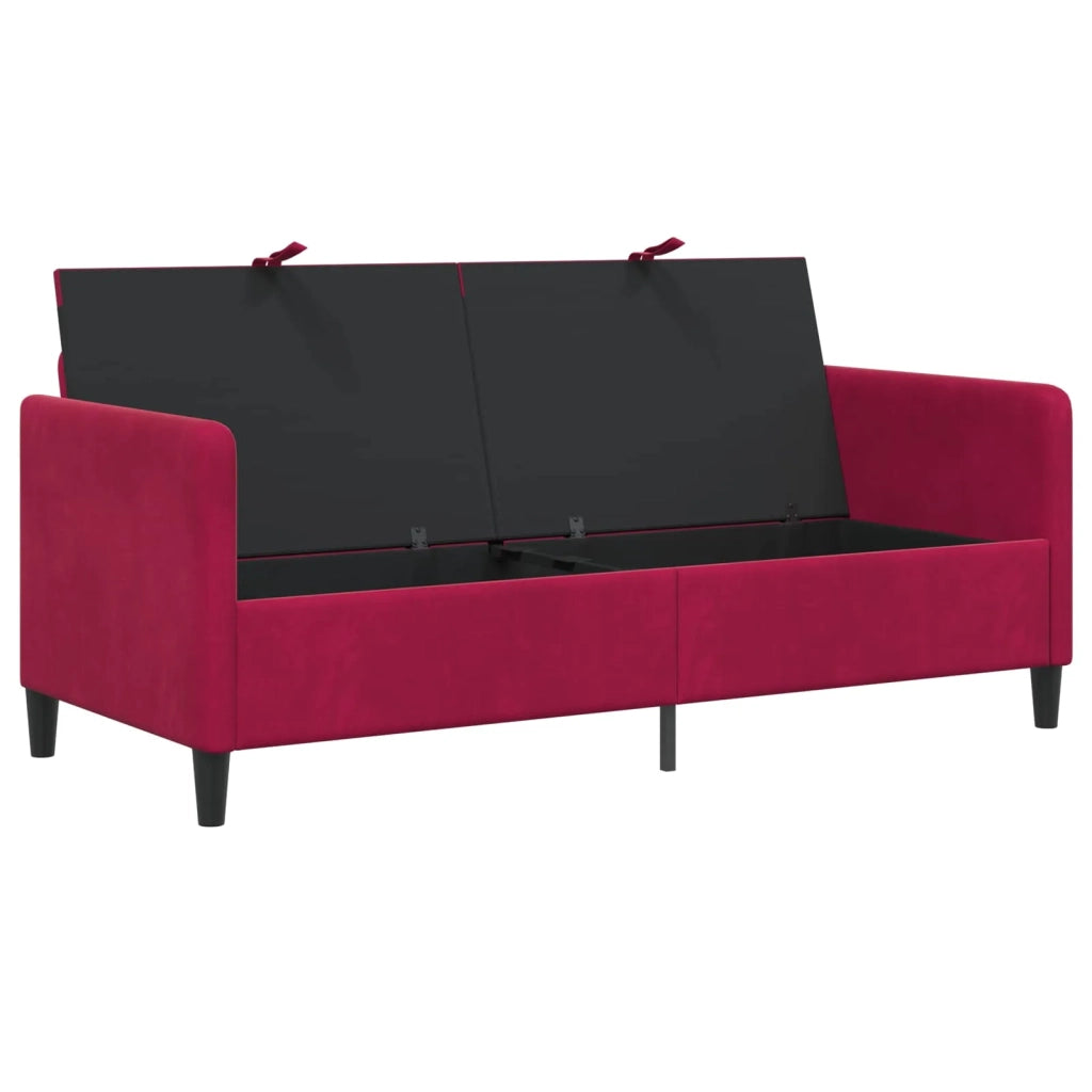 Divano con Storage Rosso Vino 172 x 78 x 87 cm Poliestere 42036966