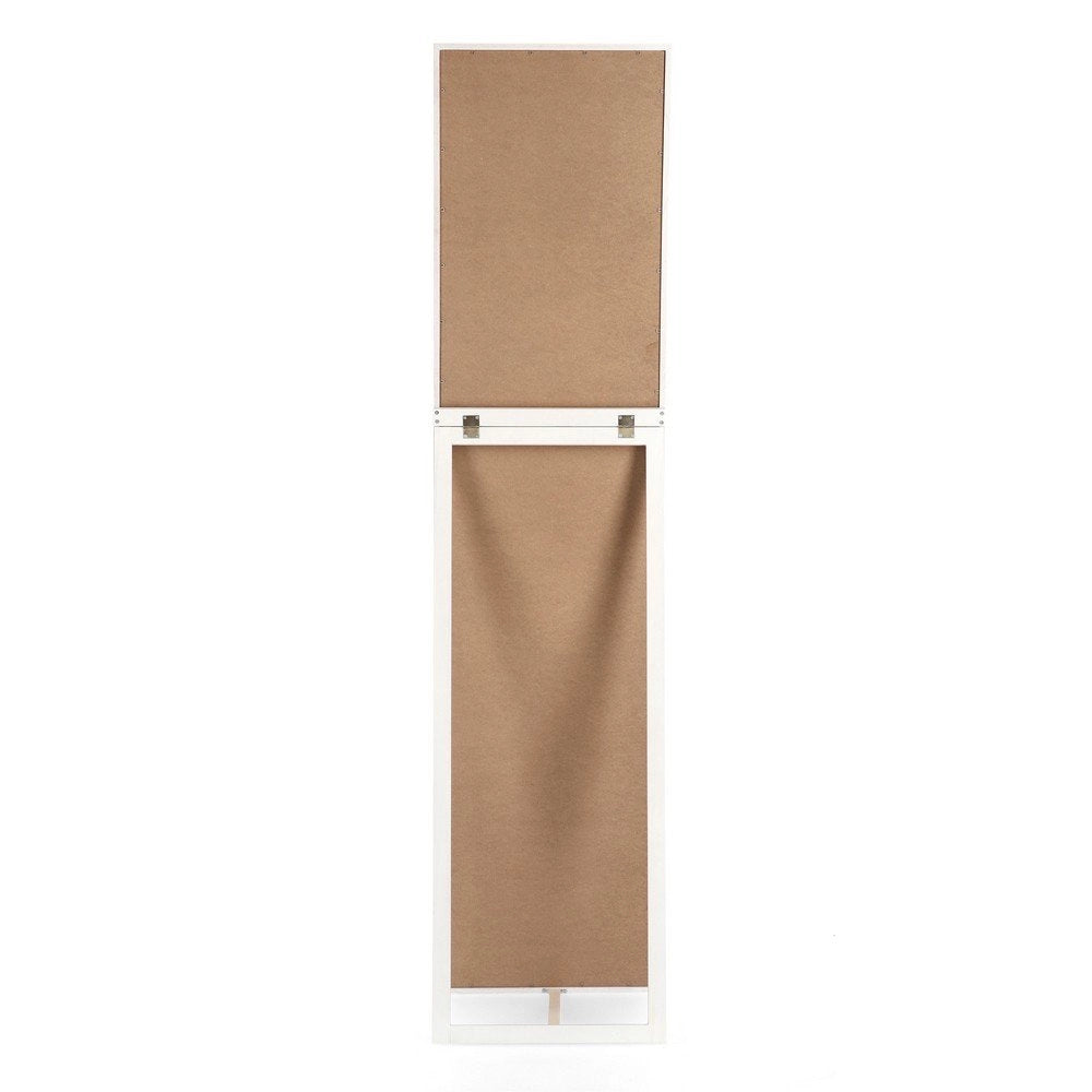 Specchio Stand Legno Bianco Moderno da Interno 40x170 - YOUNG