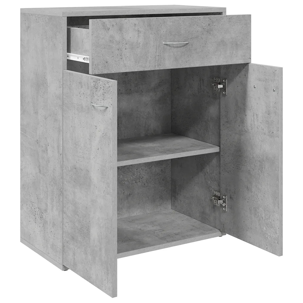 Credenza Grigio Cemento 60x30x75 cm in Truciolato