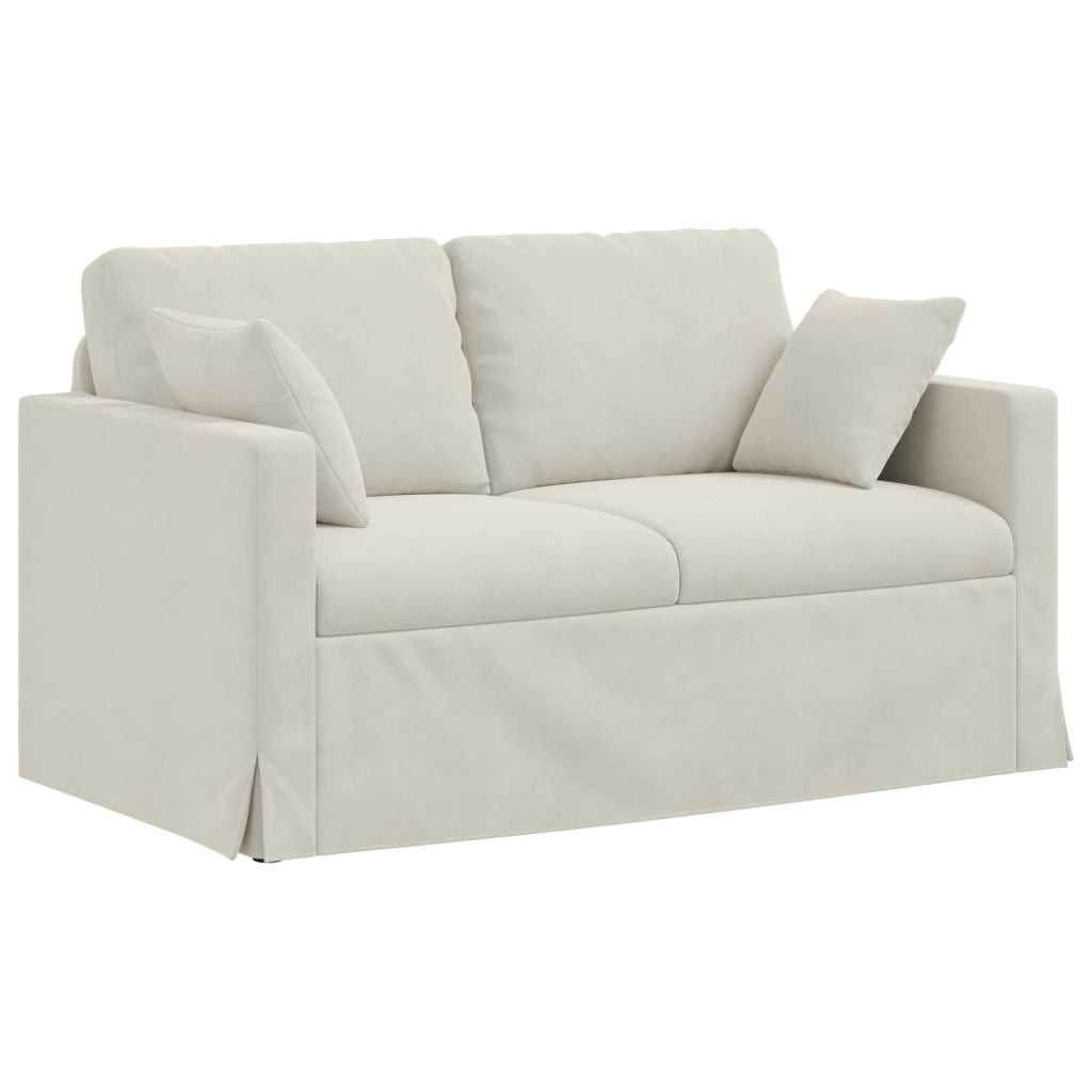 Set di divani 2 pcs Crema 138 x 78 x 80 cm Velluto