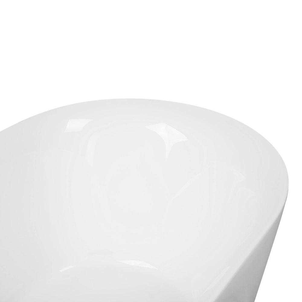 Vasca da Bagno Bianco Freestanding 160 cm in Acrilico Sanitario Moderna