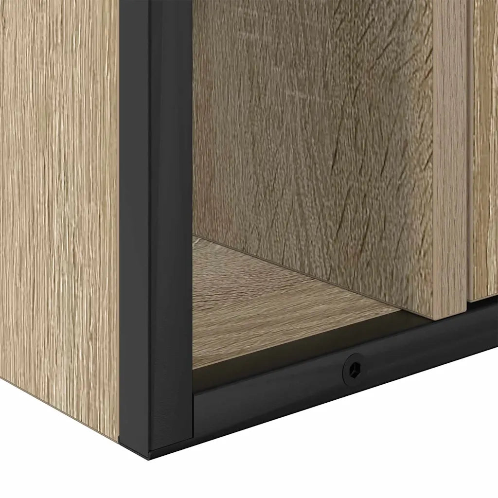 Mobiletto per specchio con porta Rovere Sonoma 60 x 16 x 60 cm 868040