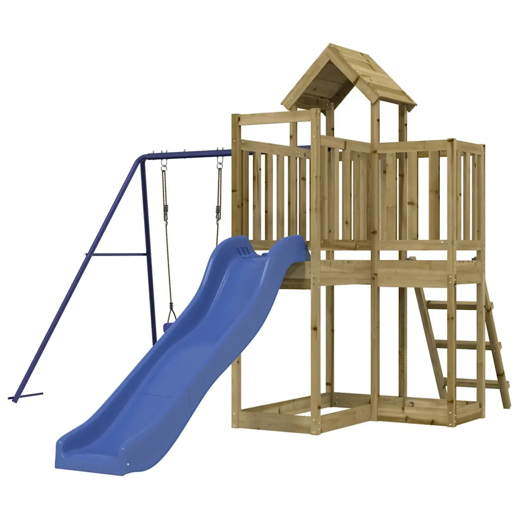 Set da Gioco da Esterno in Legno di Pino Impregnato 3155842