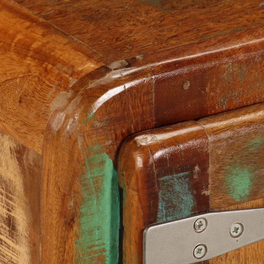 Tavolino da Salotto 85x55x40 cm in Legno Massello di Recupero 247515