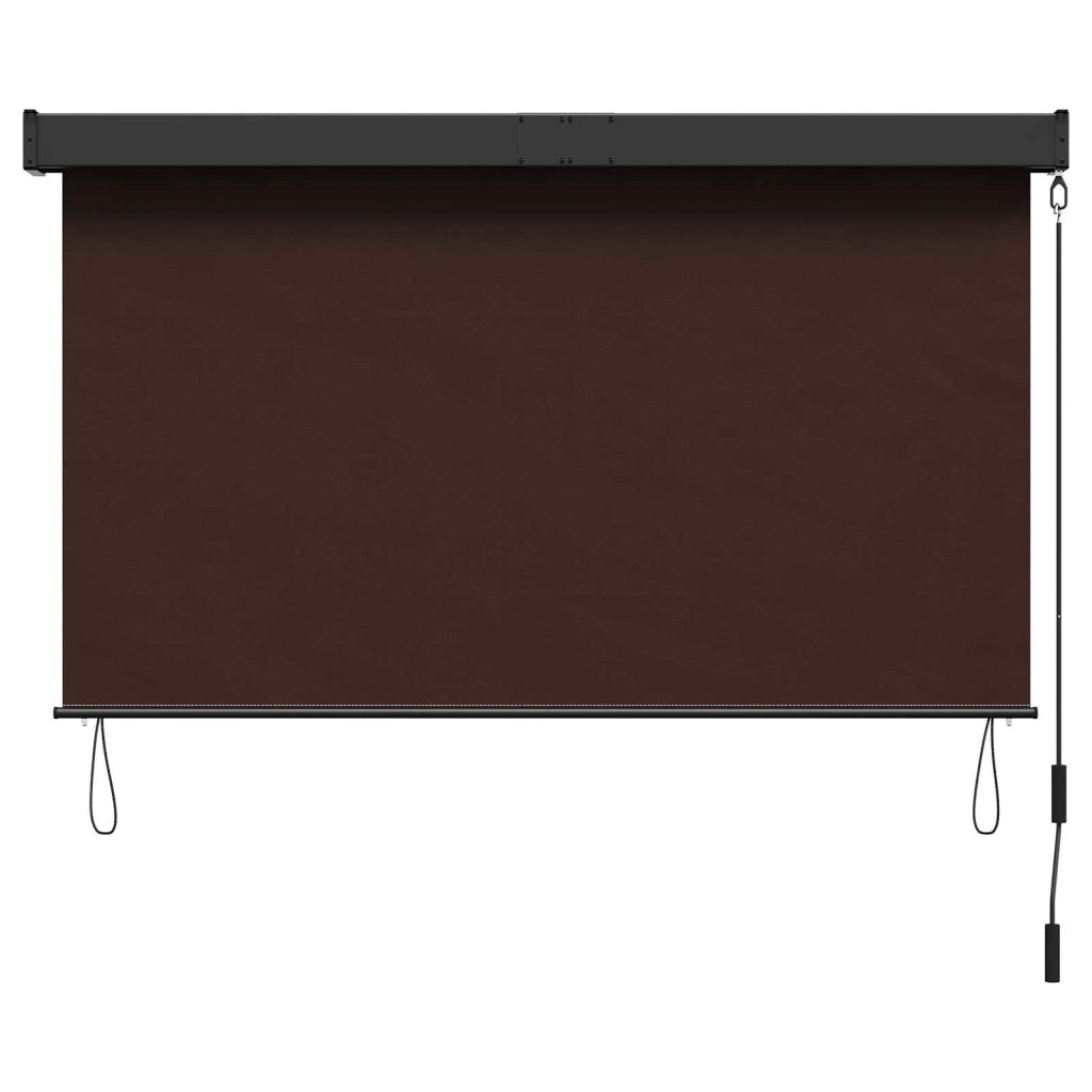 Tenda a rullo Marrone 180 x 250 cm Tessuto e Alluminio