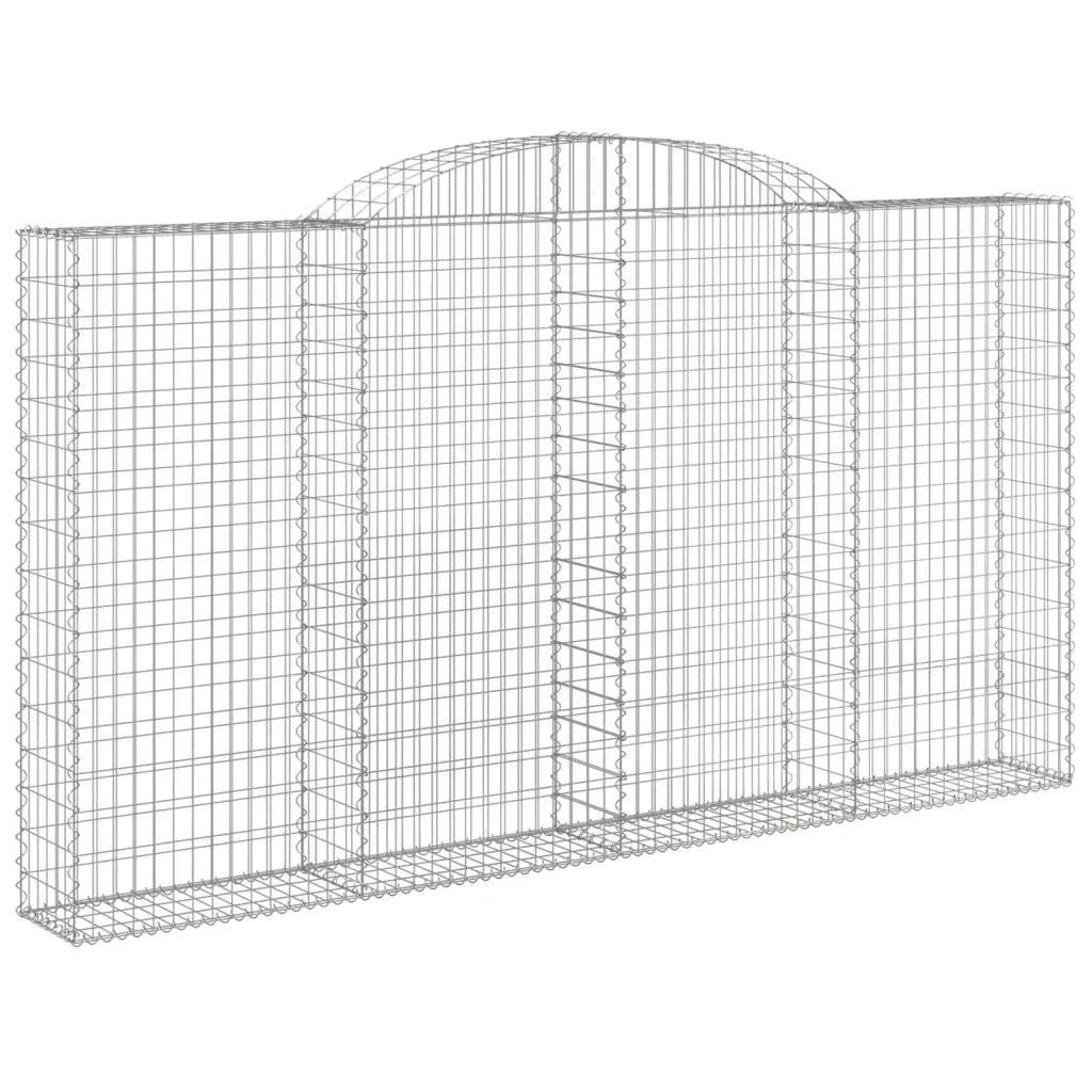 Cesti Gabbioni ad Arco 5 pz 300x30x160/180 cm Ferro Zincato