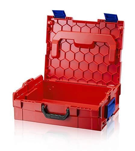 Knipex 00 21 19 LB LE Cassetta per Attrezzi 1 Scomparto 3 Manici Antiurto Resistente agli Spruzzi colore Rosso