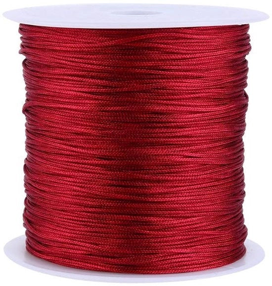 Cavo in Nylon - 100 metri - Multifunzionale e Sostenibile - Cavo a Nastro per Macramé - Cavo per Decorazioni in Stile Bourgondiaco - Cavo a Nastro in Nylon di Alta Qualità - Cavo a Nastro Cinese a Nodi - Cavo a Nastro per Artigianato