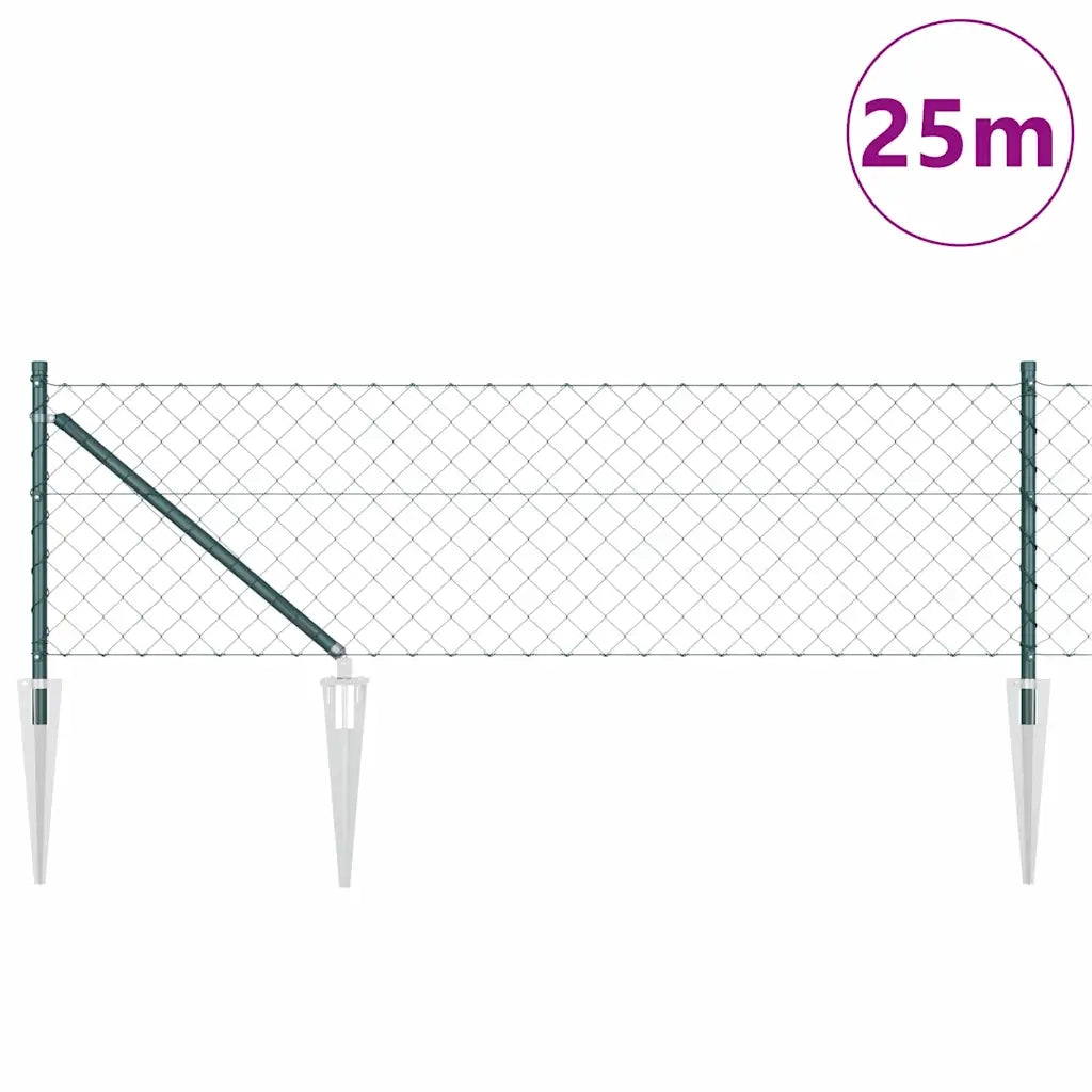 Palo della recinzione Verde 25 x 0,6 m (rete di 60 x 60 mm) 3351167