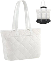Borsa imbottita, borsa imbottita per donna, grande borsa imbottita, borse per viaggio imbottite, borsa per donna da viaggio, borsa laptop imbottita con più compartimenti, bianca latte