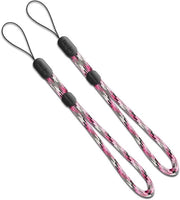 Cinturone Paracord Versatile per Fotocamera, Telefono e Chiavi - 2-Pack Camouflage Rosa