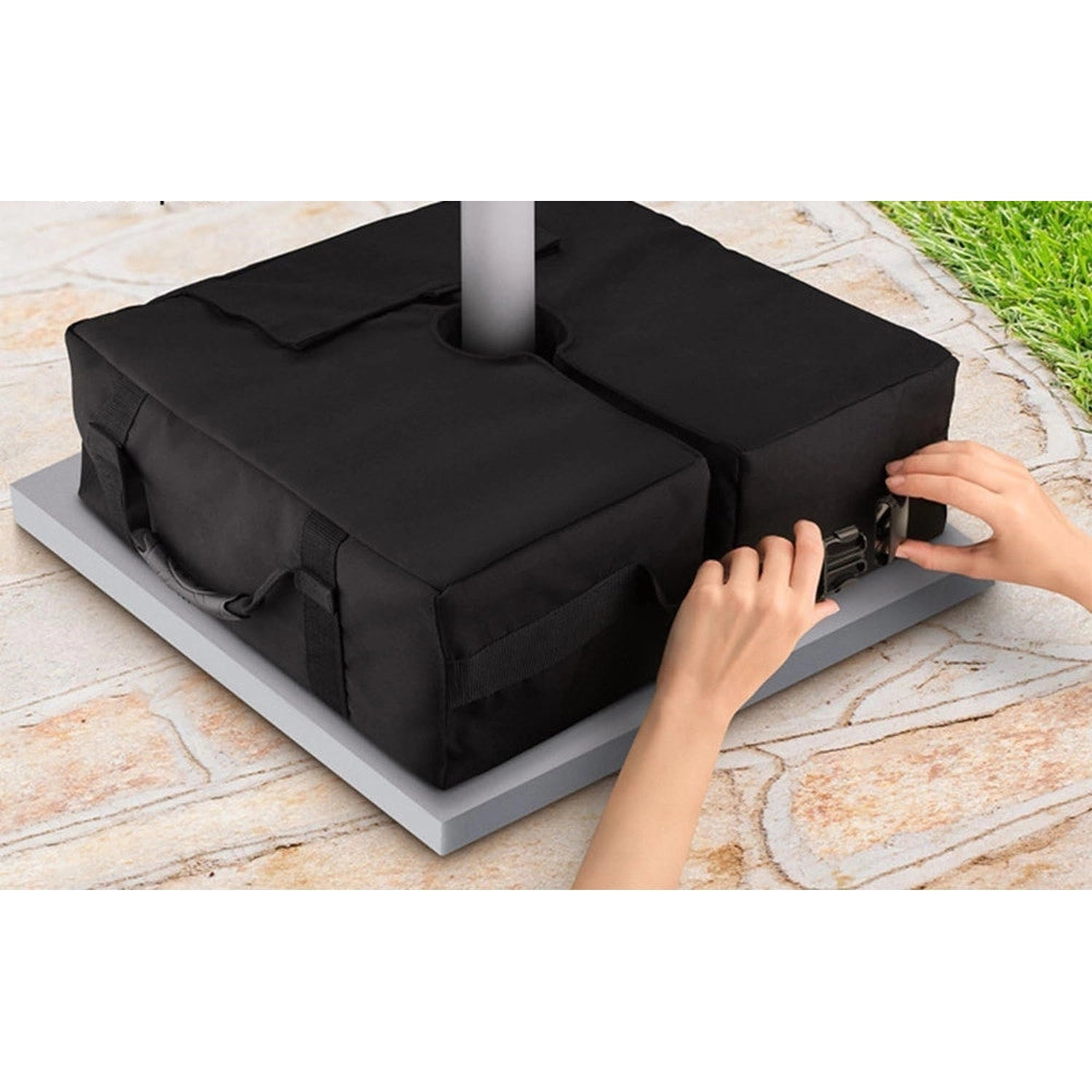 Trade Shop - Borsa Per Base Ombrellone Da Giardino Staccabile Quadrato Ampia Apertura Maniglie 020682 -