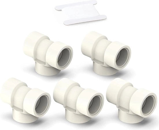 5 Pezzi BSP Femminile per Connettori PVC 3 Modelli Buisleidingi 1 pollice