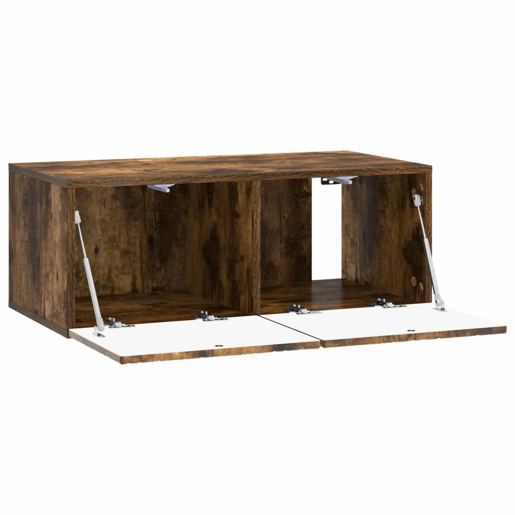Mobile Porta TV da Muro 78,5 x 31 cm Rovere Fumo