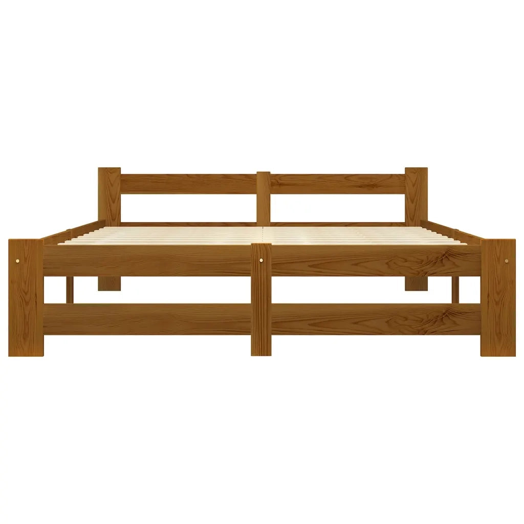 Giroletto senza Materaso Ambrato in Legno di Pino 120x200 cm 322007