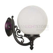 ORIONE ANTRACITE Lampada a Parete da Esterno con sfera globo policarbonato d.25 GARDENLIGHT