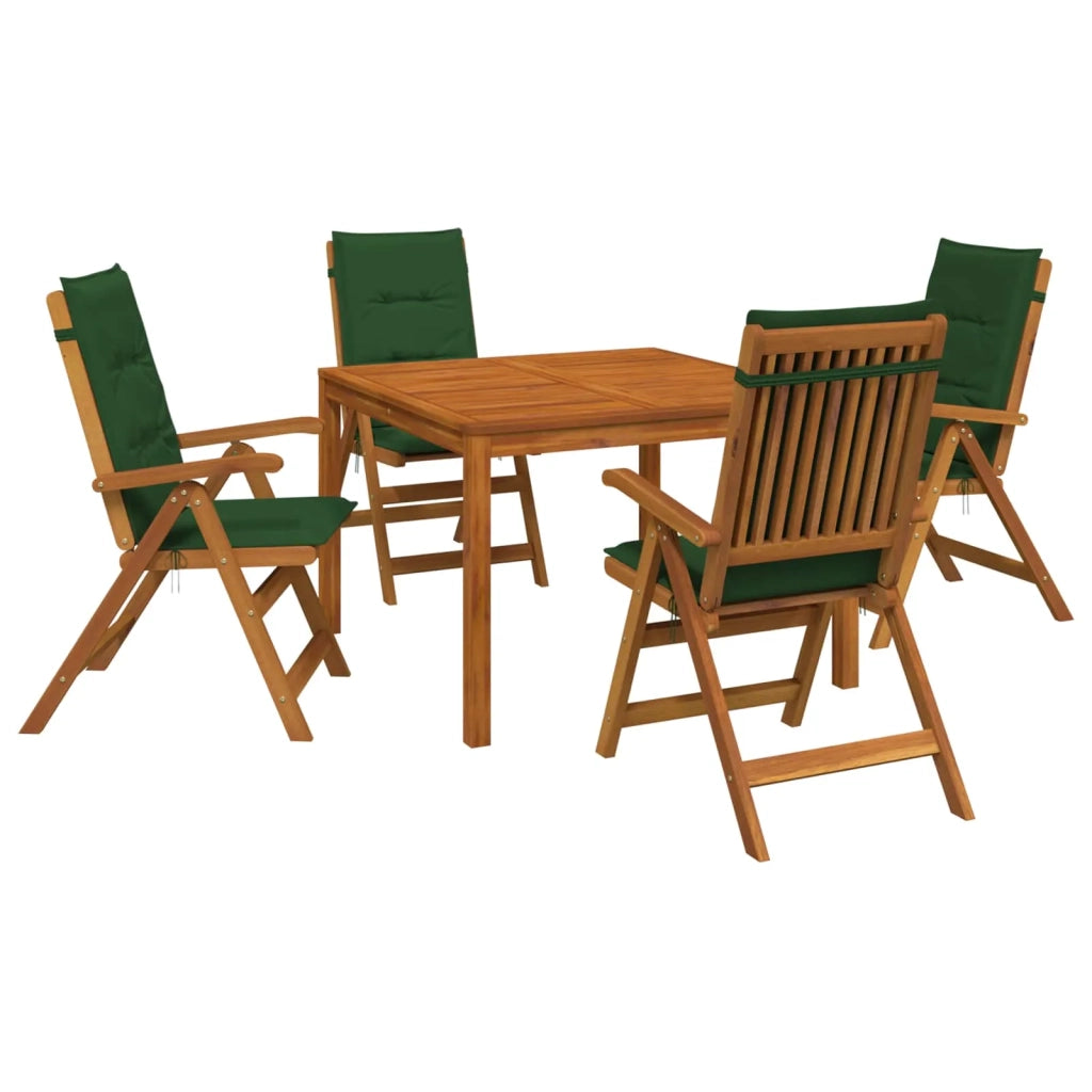 Set da pranzo da giardino 5 pezzi 5 pz Naturale 3434619