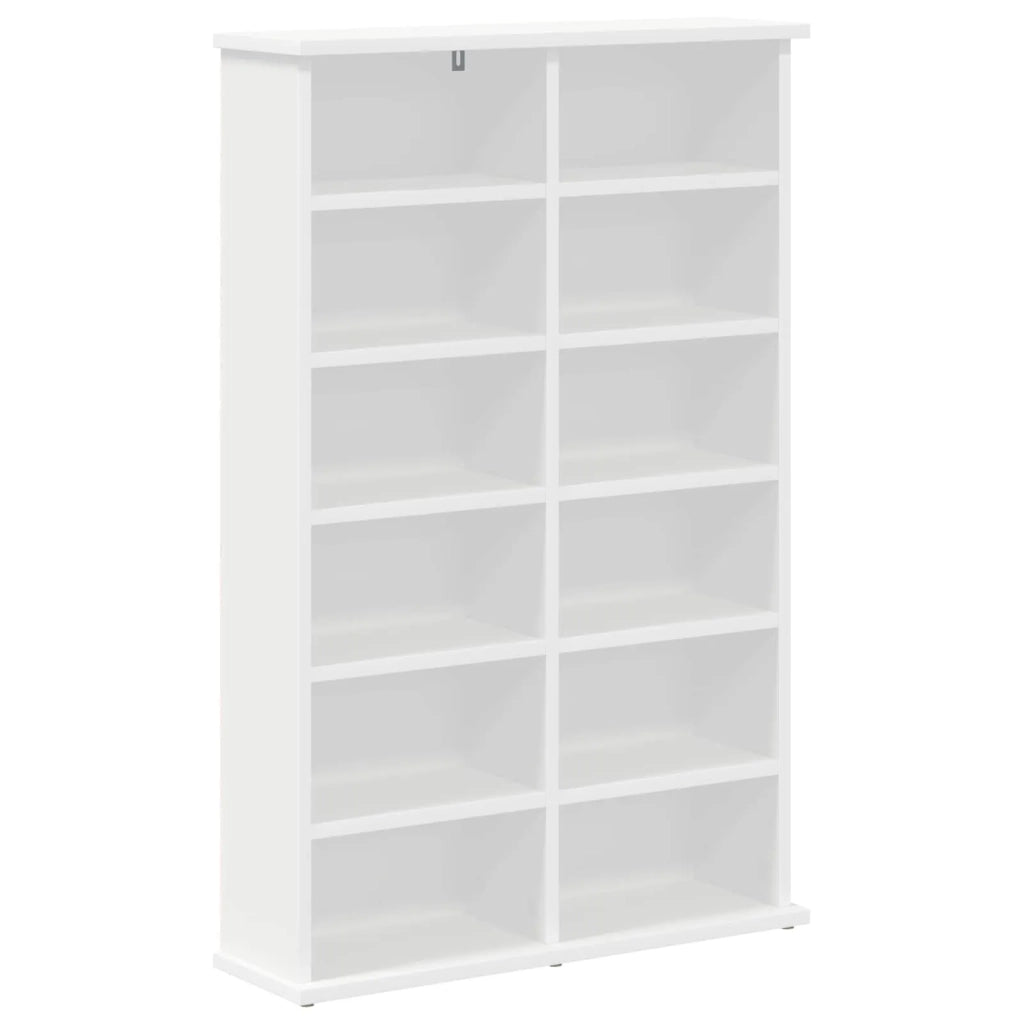 Mobile per CD 2 pz Bianco 60 x 17 x 92 cm Legno ingegnerizzato 8012731