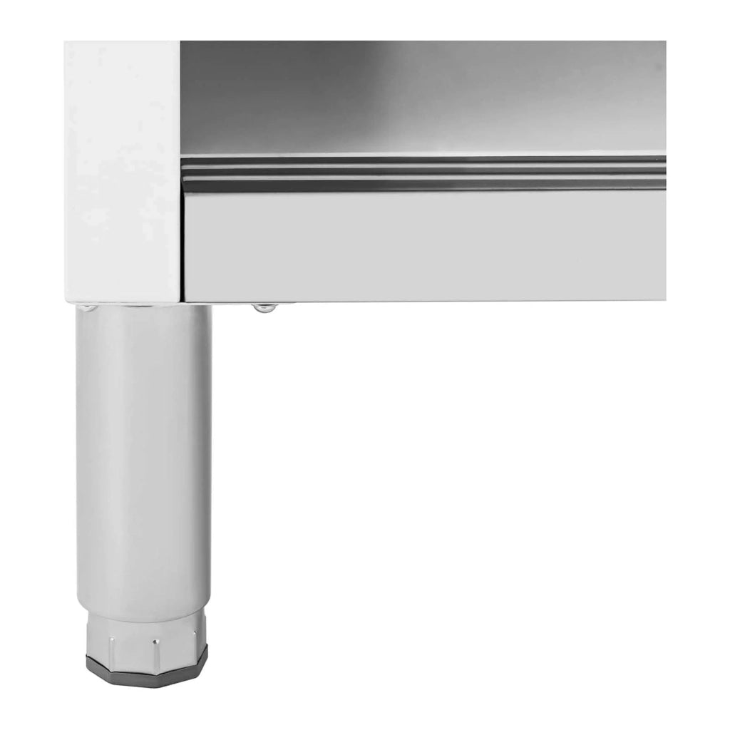 Armadio basso in acciaio inox armadio da lavoro in acciaio inox 100 x 50 cm capacità 330 kg 14_0005010
