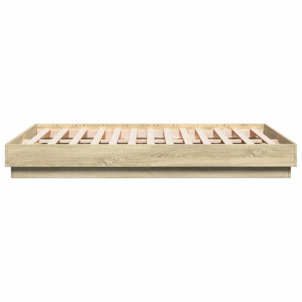 Giroletto-Struttura Letto Rovere Sonoma 140x190 cm in Legno Multistrato 209796