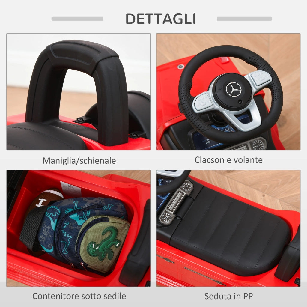 Auto Macchina Cavalcabile per Bambini con Licenza Mercedes G350 Rossa