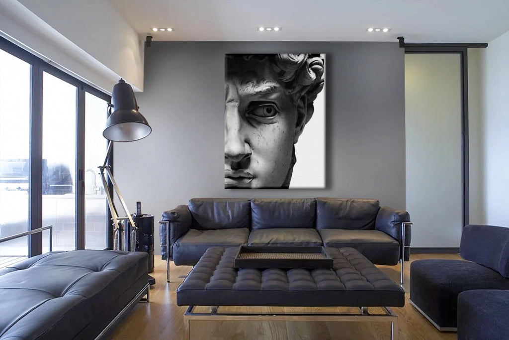 Michelangelo -  Quadro Canvas Contemporaneo su telaio in legno Misura: 70x100 cm