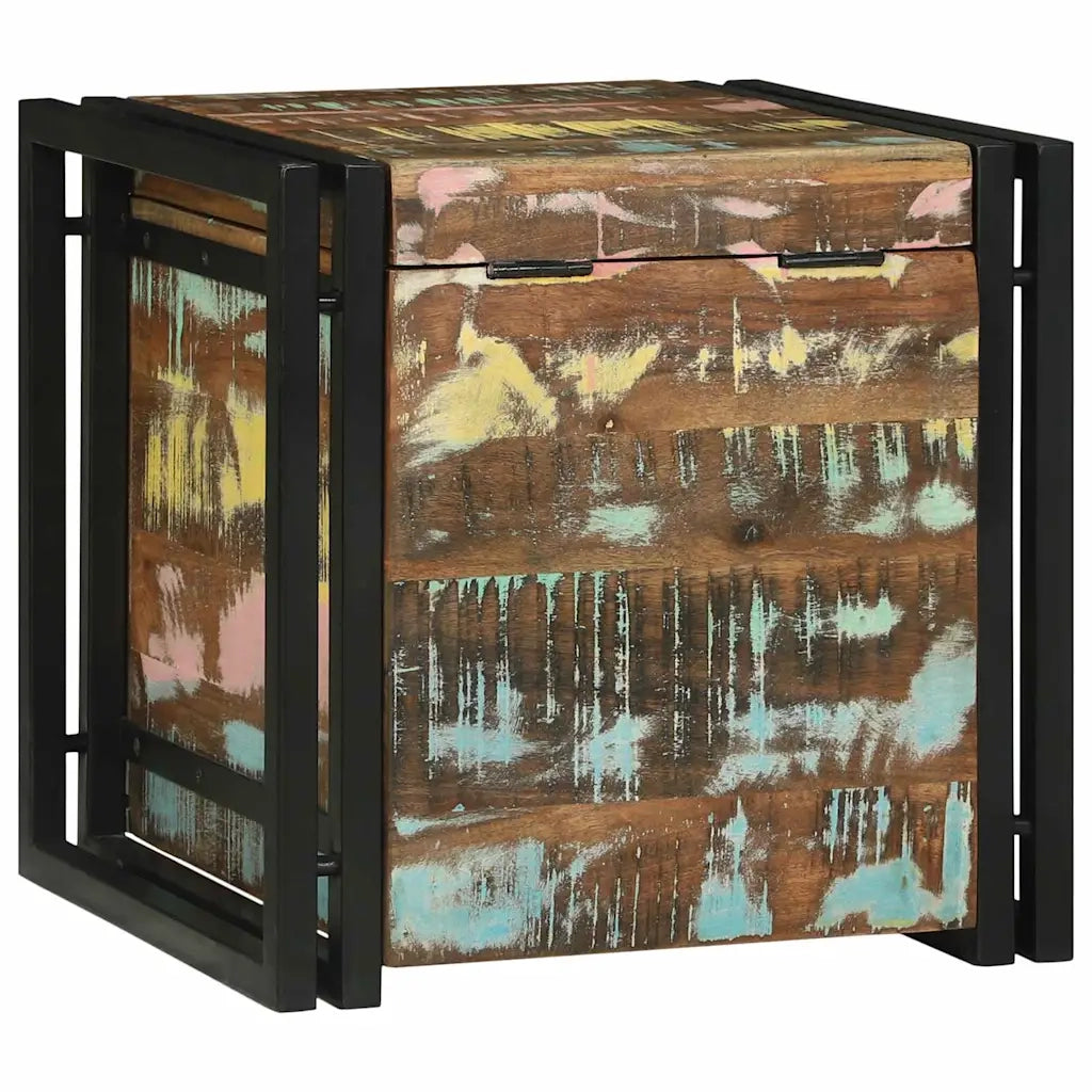 vidaXL Scatola di Stoccaggio 40 x 40 x 40 cm Legno massello di acacia