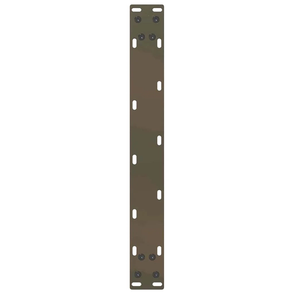 Set di 2 gambe regolabili per tavolino da caffè a forma di U 50 x 43 cm dal design moderno in acciaio naturale 02_0057399