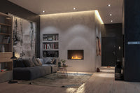 Camino a Bioetanolo da Incasso 84,4x59,4x25 cm Inside 800 Slim Nero con Vetro