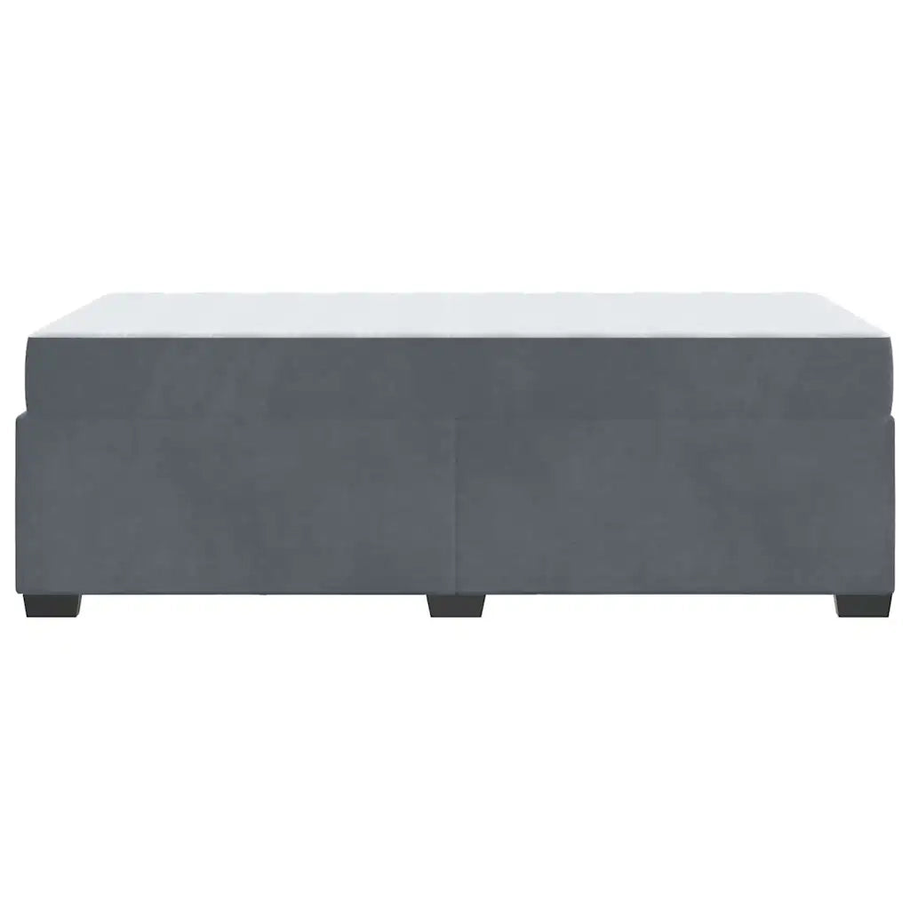 Struttura del letto Grigio scuro 100 x 200 cm Tessuto